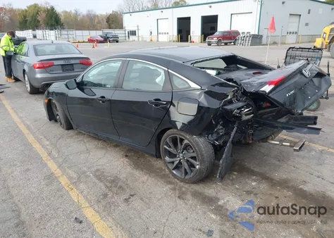2020 Honda Civic Sport z USA, uszkodzony, nr VIN 19XFC2F89LE025372